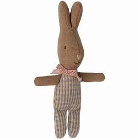 Maileg Rabbit, My - Pink/Blue Check