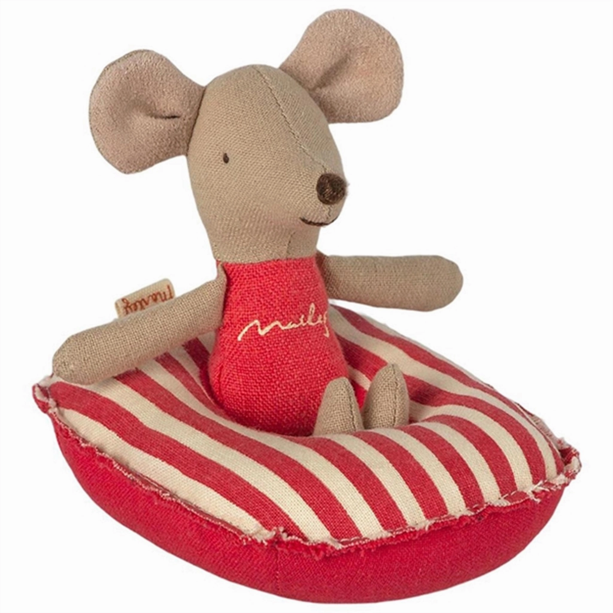 Maileg Rubber Boat Red Stripe