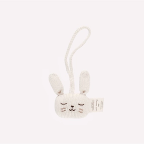Main Sauvage Baby Gym Toy - Hanging Rattle - Bunny - Ecru