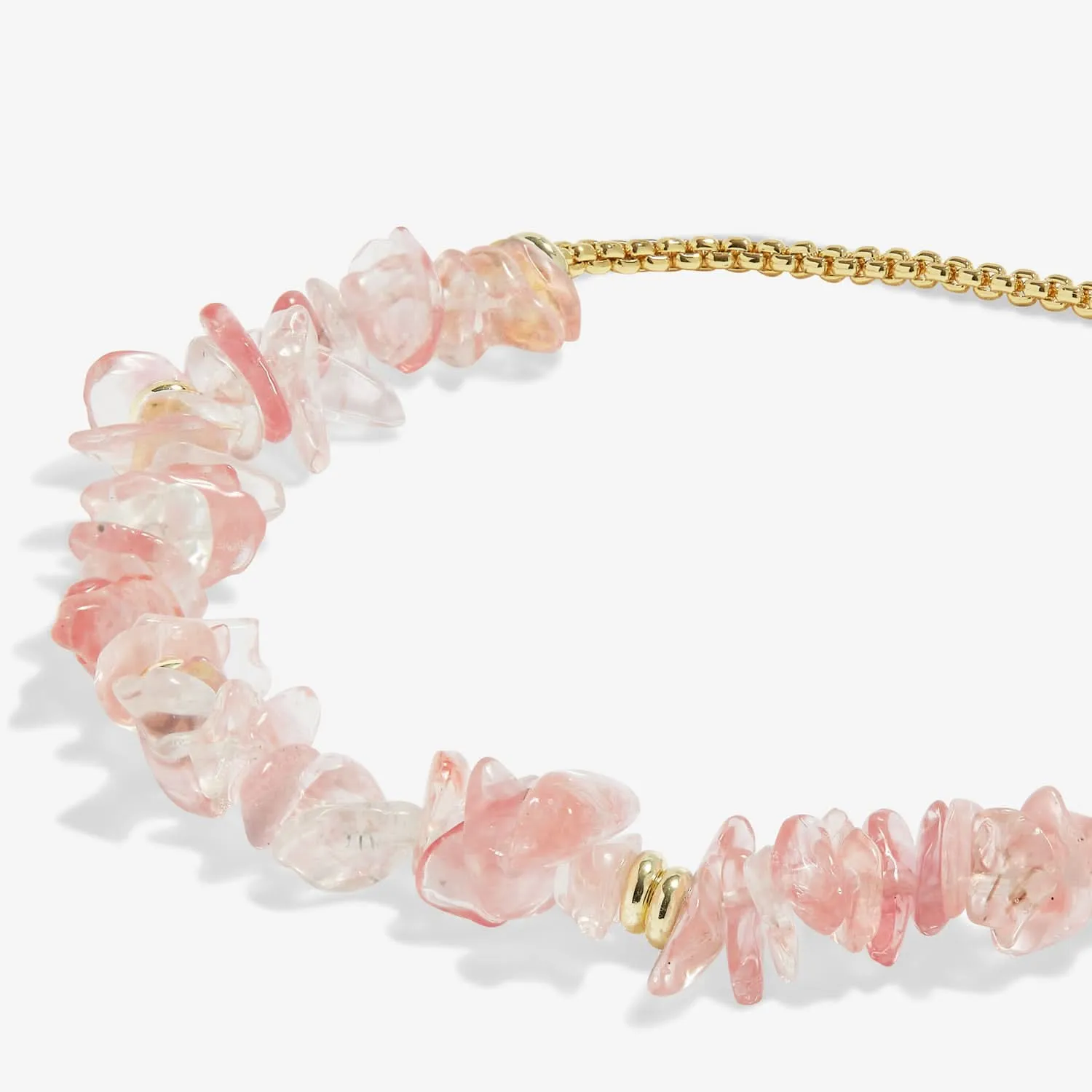 Bracelet en Pierre de Pastèque Plaqué Or Manifestones 7449 Joma Bijoux