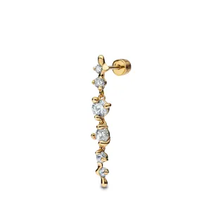 Maria Black Bijoux Boucle d'oreille Arctique Moyenne, Or