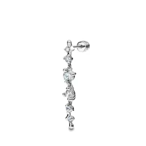 Maria Black Bijoux Boucle d'oreille Arctique Moyenne, Argent