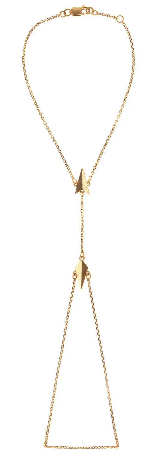 Maria Black Bijoux D'Arling Bracelet de Doigt, Or Mat
