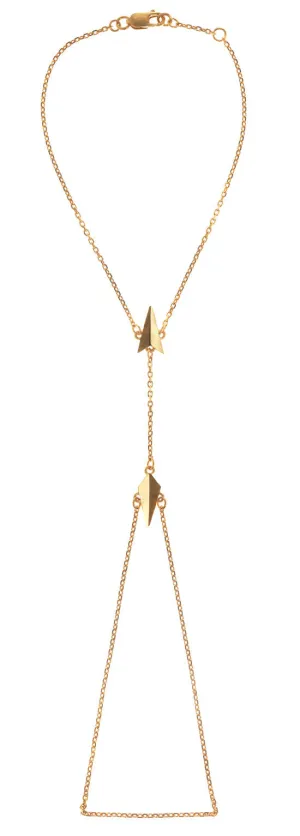 Maria Black Bijoux D'Arling Bracelet de Doigt, Or Mat