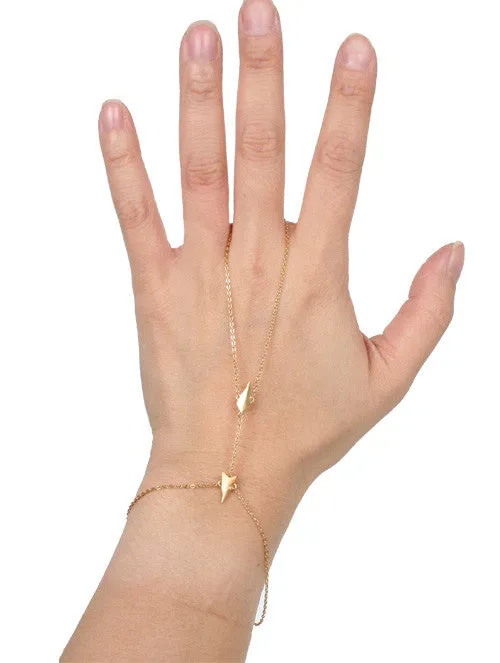 Maria Black Bijoux D'Arling Bracelet de Doigt, Or Mat