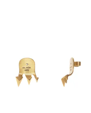 Boucle d'oreille Maria Black Jewellery Shark Reverse, Or mat