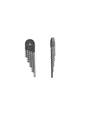 Boucles d'oreilles Snow Reverse Maria Black, argent oxydé