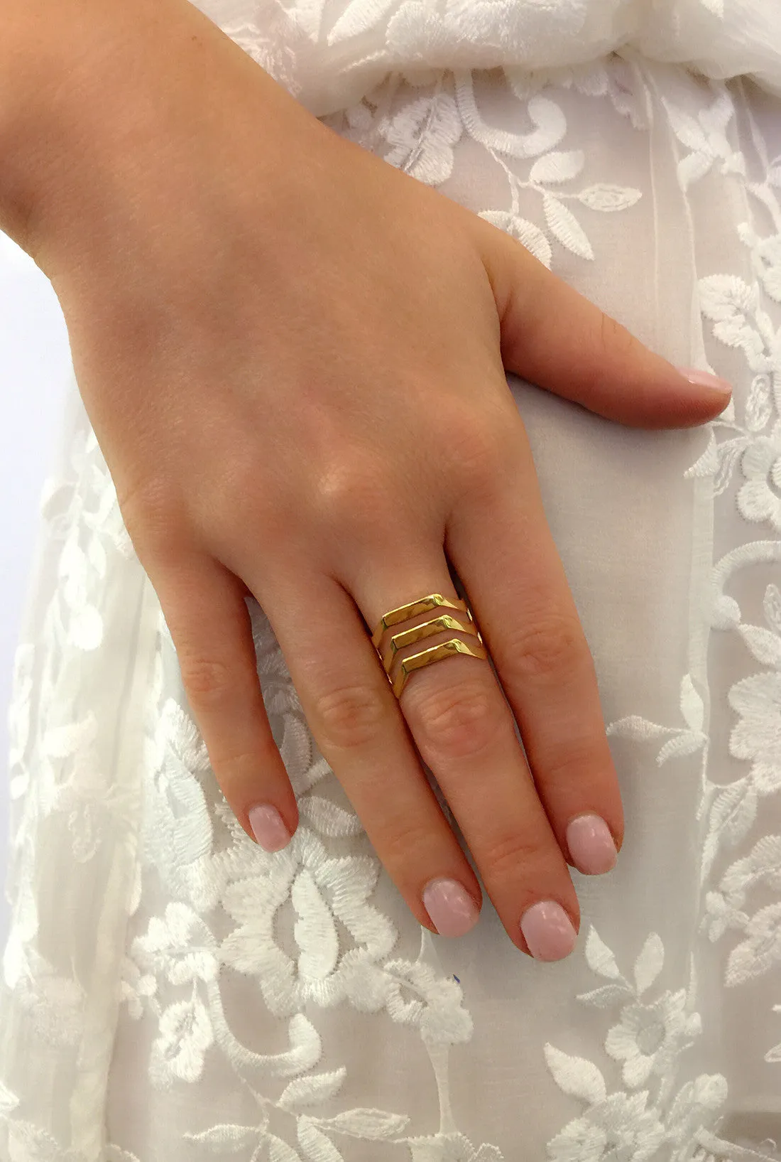 Bague Trinity Maria Black, en Or