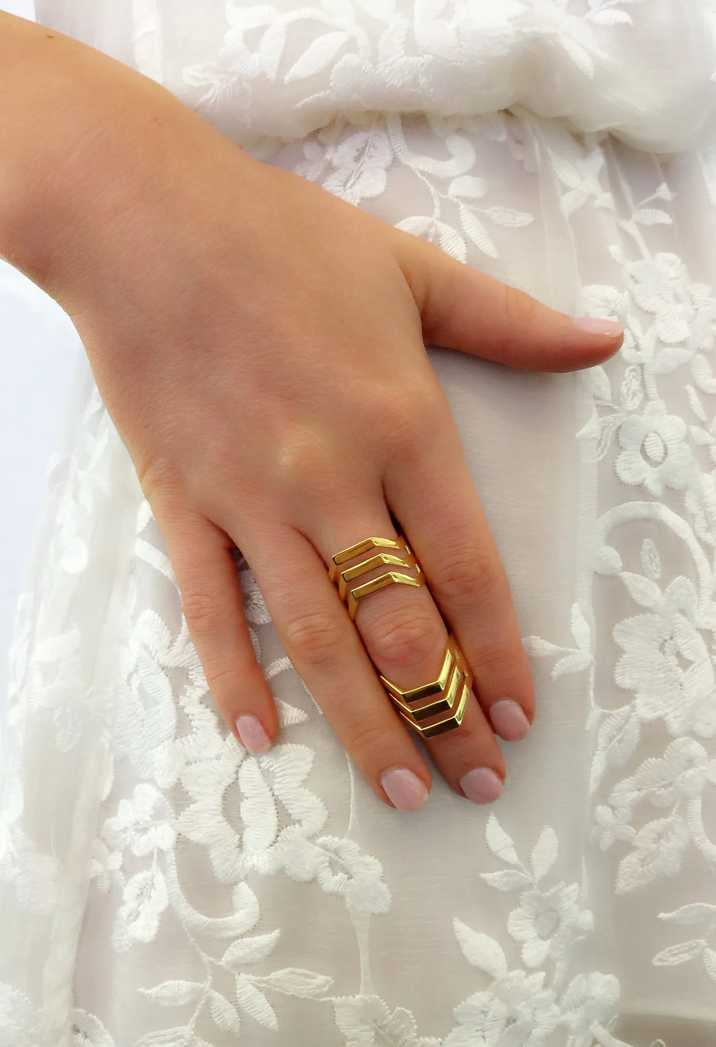 Bague Trinity Maria Black, en Or