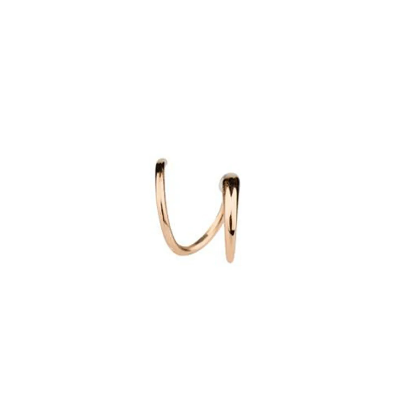 Boucle d'oreille Tusk Twirl de Maria Black, or rose