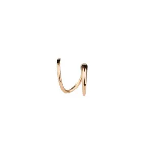 Boucle d'oreille Tusk Twirl de Maria Black, or rose