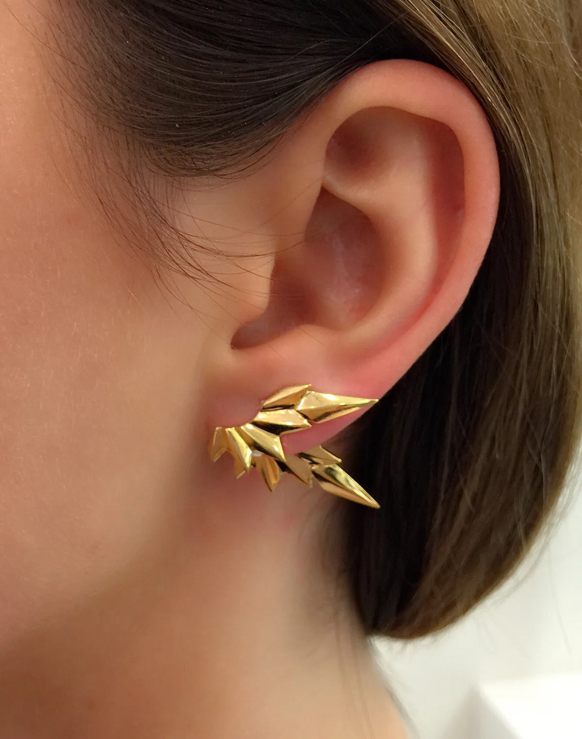 Boucle d'oreille inversée Maria Black Jewellery Wing, Or