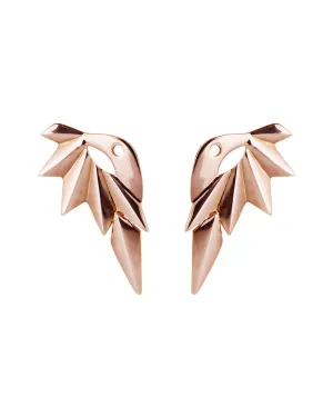 Boucle d'oreille inversée Maria Black Jewellery Wing, or rose