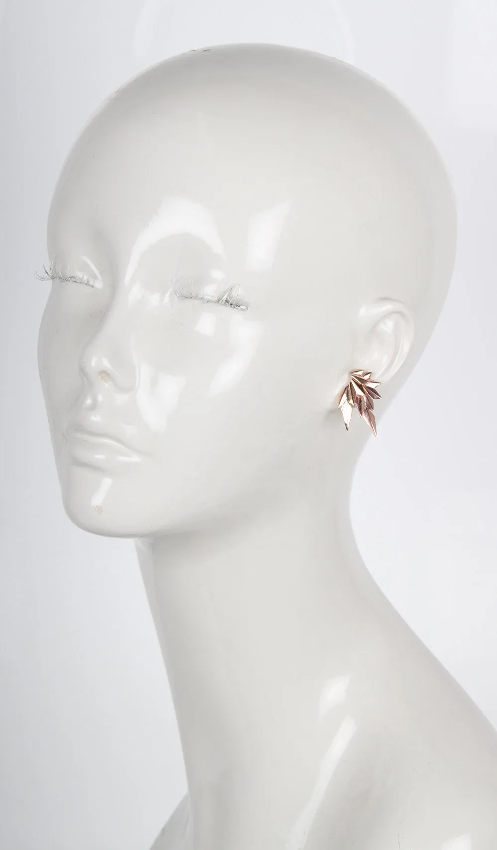 Boucle d'oreille inversée Maria Black Jewellery Wing, or rose