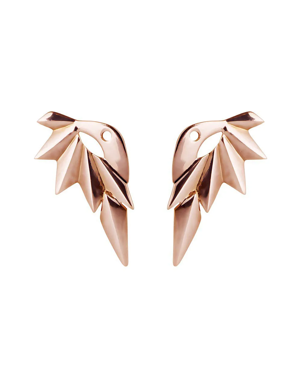 Boucle d'oreille inversée Maria Black Jewellery Wing, or rose