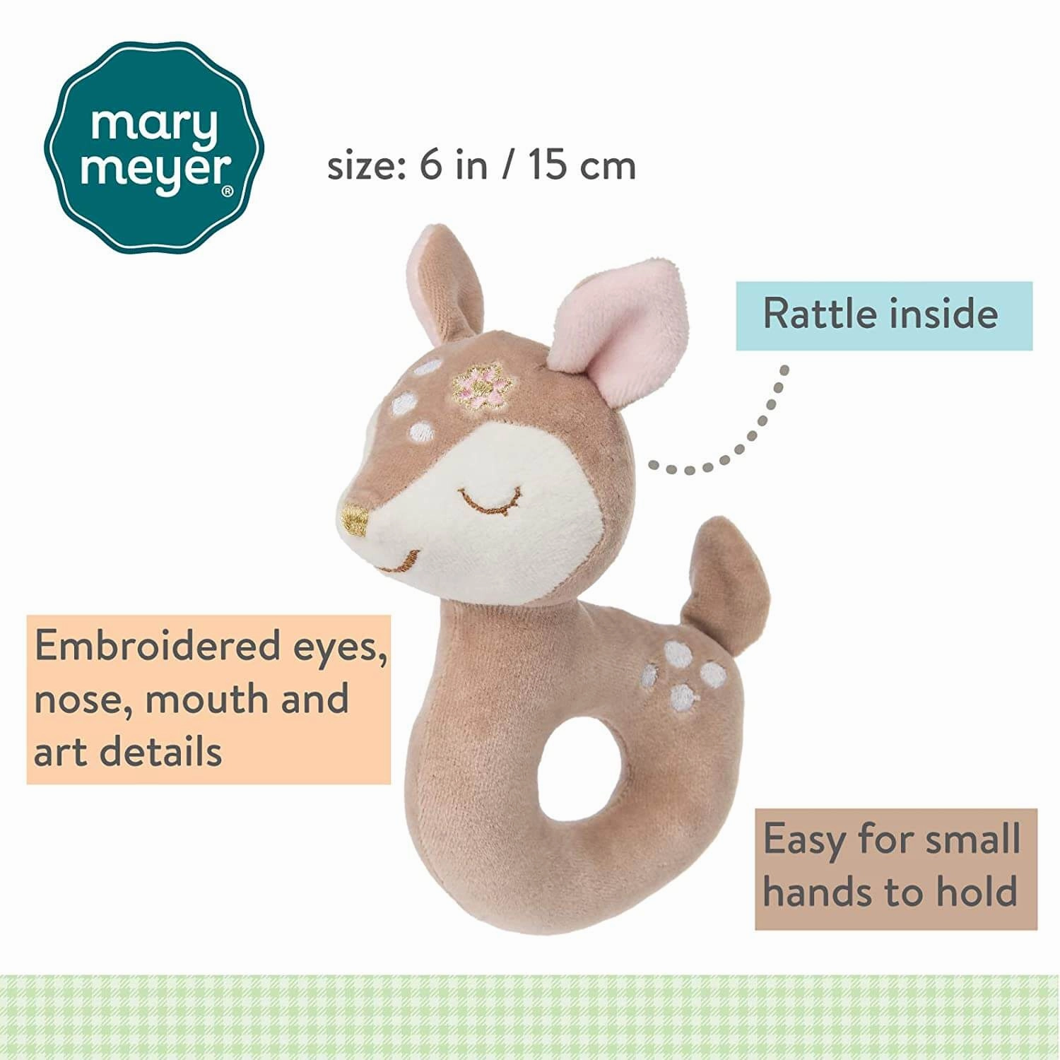Mary Meyer Toys Mary Meyer Itsy Glitzy Fawn Rattle