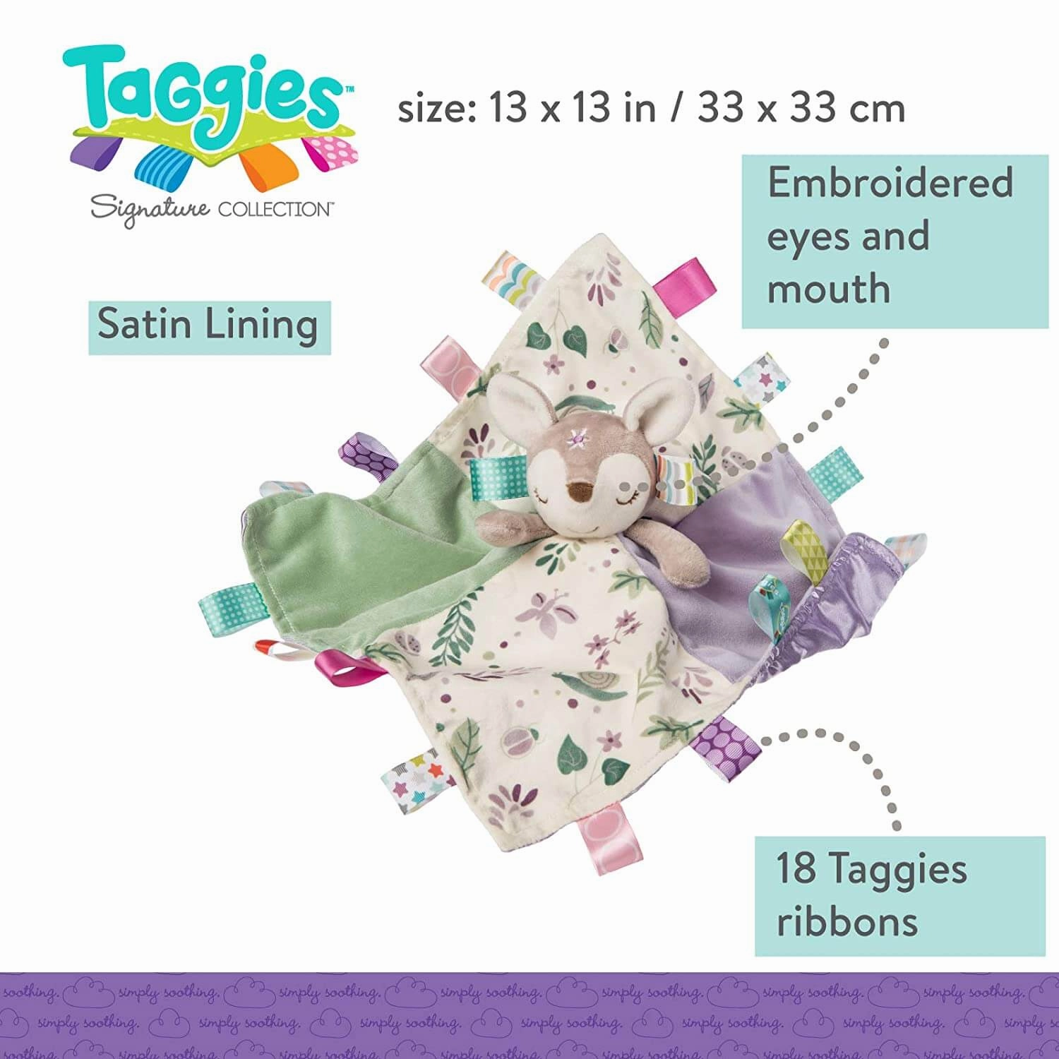 Mary Meyer Toys Mary Meyer Taggies Flora Fawn Character Blanket