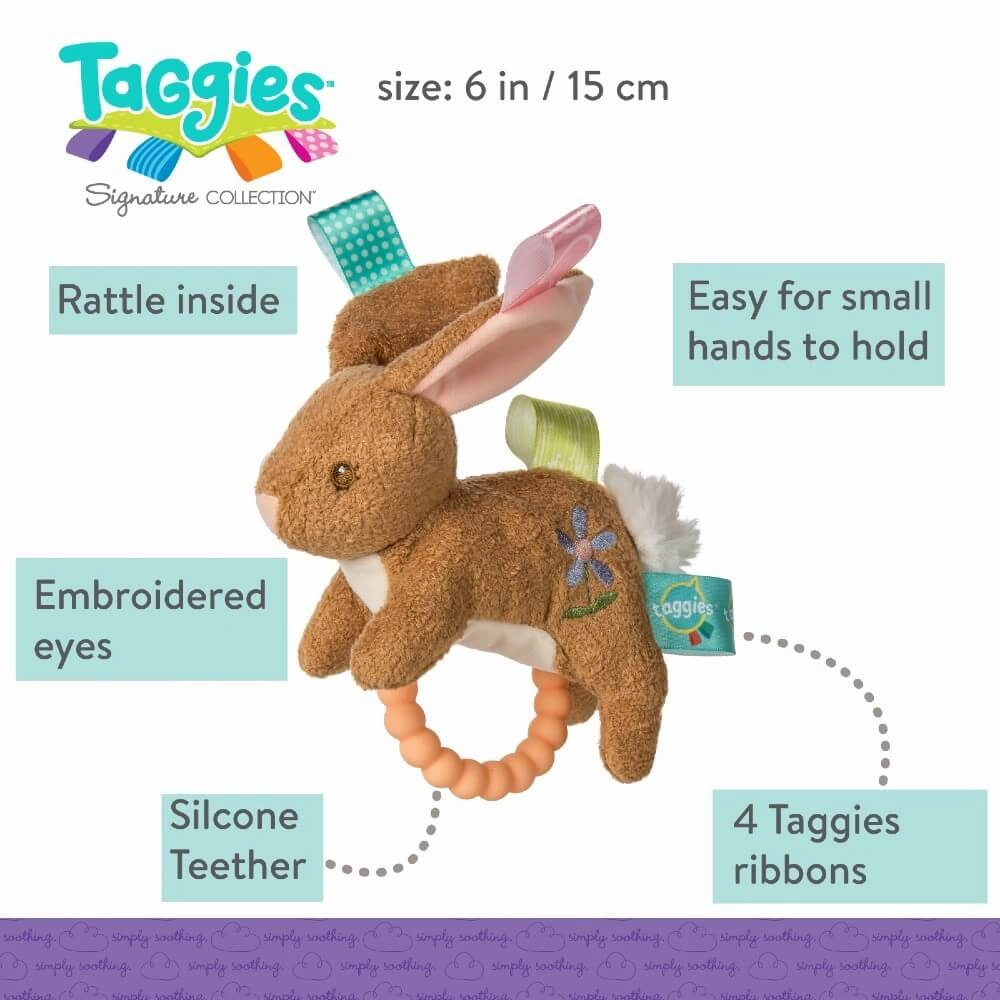 Mary Meyer Toys Mary Meyer Taggies Harmony Bunny Teether Rattle