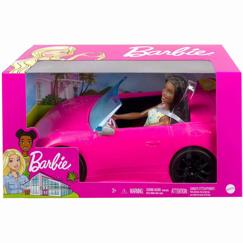 Mattel Toys Barbie Convertible with Doll (Brunette)