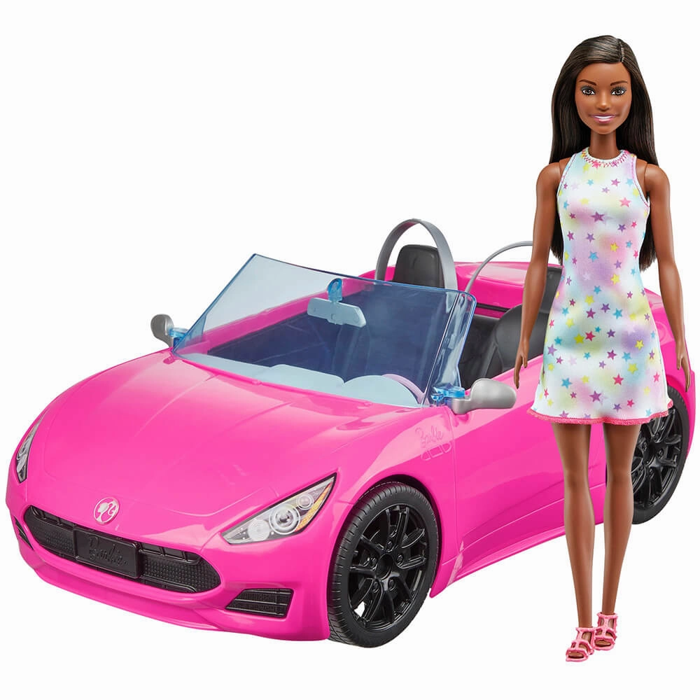 Mattel Toys Barbie Convertible with Doll (Brunette)