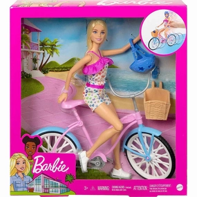 Mattel Toys Barbie Doll and Bicycle Playset