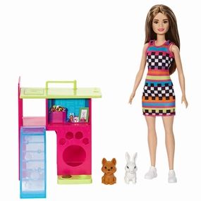 Mattel Toys Barbie Doll and Pet Playhouse Playset