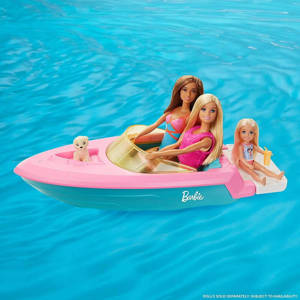 Mattel Toys Barbie Doll Boat Playset with Accessories