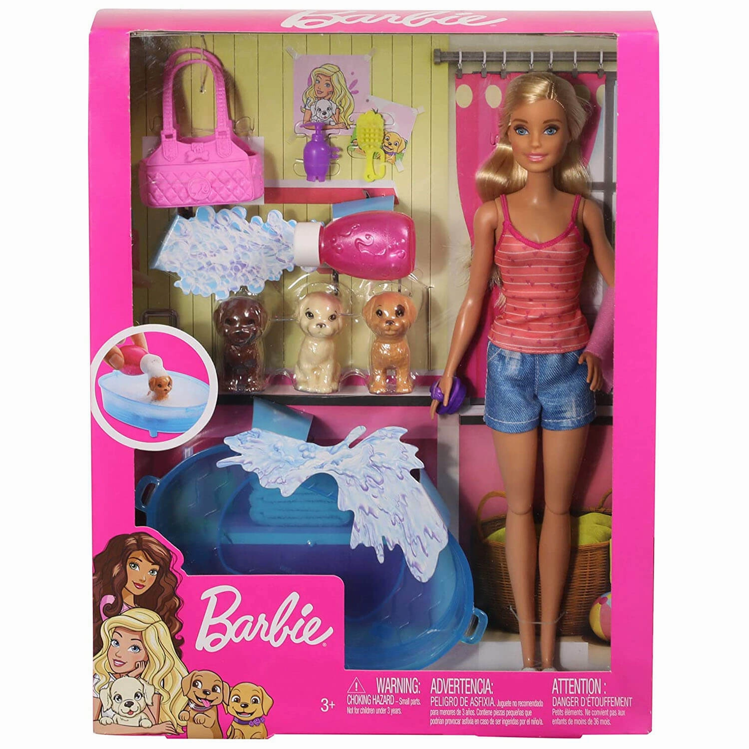 Mattel Toys Barbie Doll With Pets and Accessories