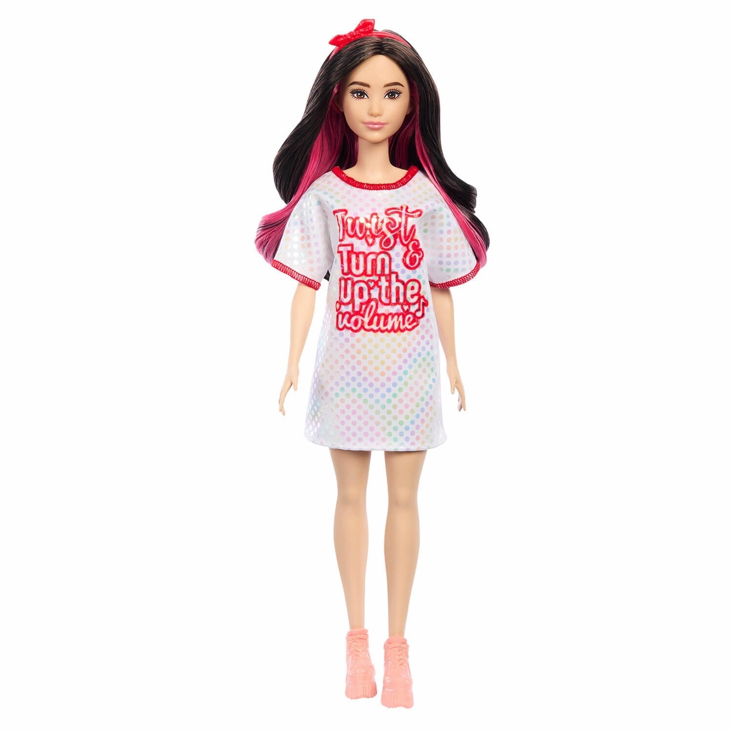 Mattel Toys Barbie Fashionistas Doll with Black Hair & Twist & Turn Dress #214