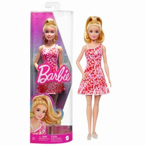 Mattel Toys Barbie Fashionistas Doll With Pink Flower Dress #205