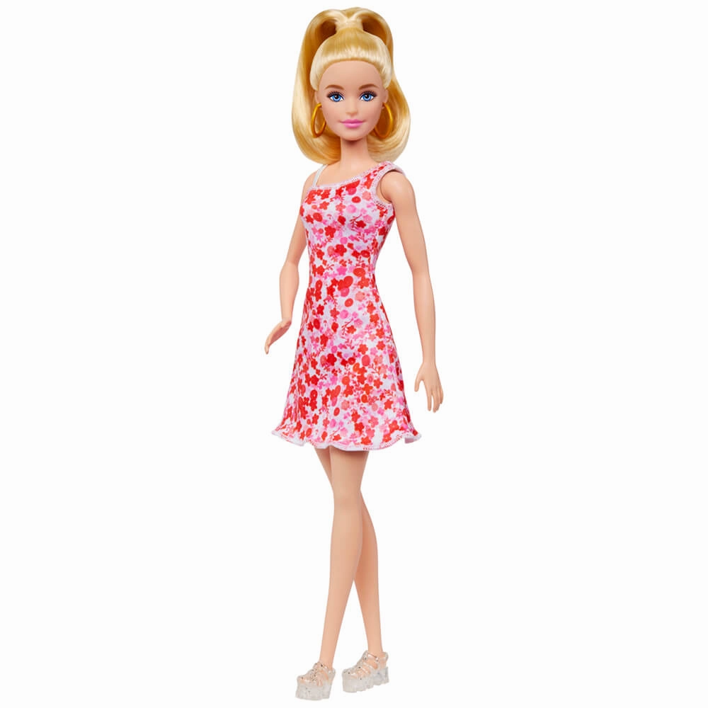 Mattel Toys Barbie Fashionistas Doll With Pink Flower Dress #205