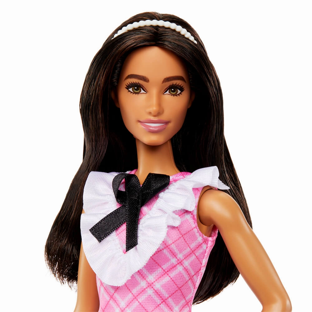 Mattel Toys Barbie Fashionistas Doll With Pink Plaid Dress #209