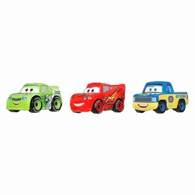 Mattel Toys Disney And Pixar Cars Mini Racers 3-Pack (Brick Yardley, Lightning McQueen, Dexter Hoover)