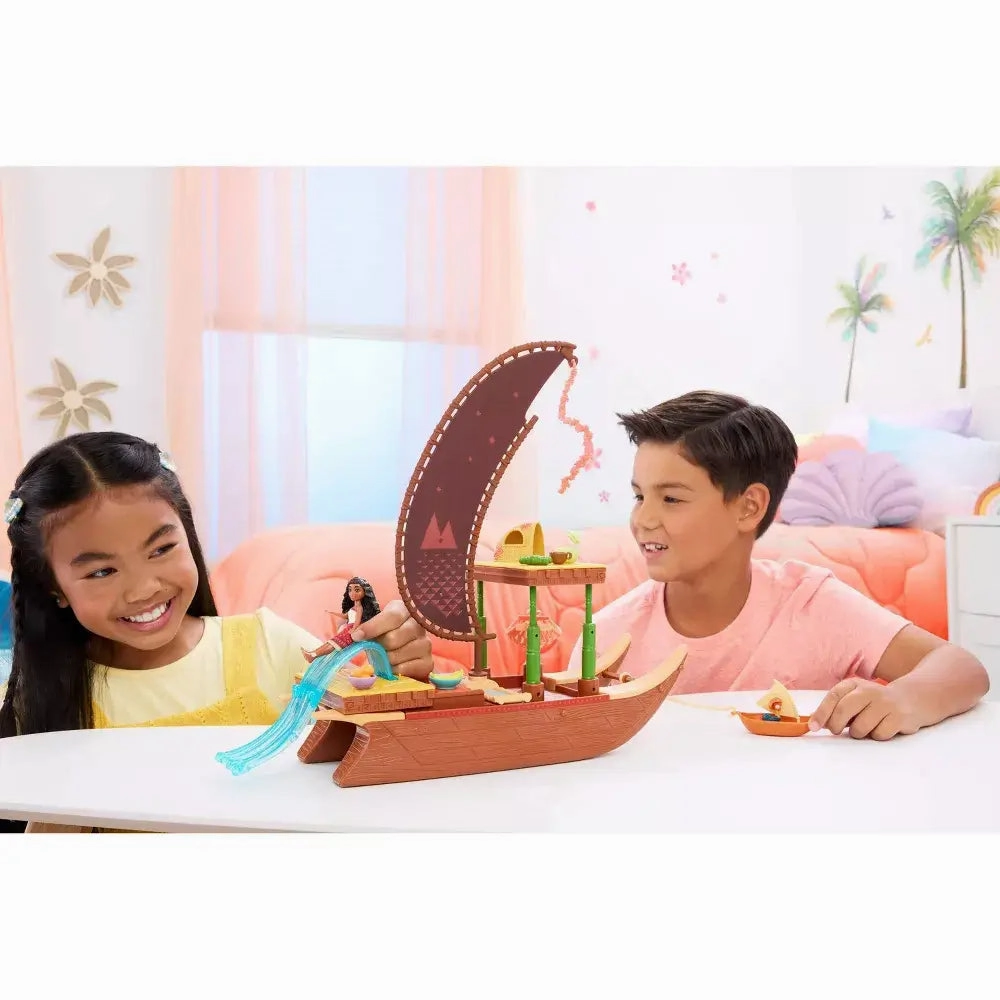 Mattel Toys Disney Moana 2 Adventure Canoe Playset