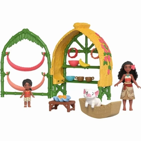 Mattel Toys Disney Moana 2 Moana & Simea Village Home Playset