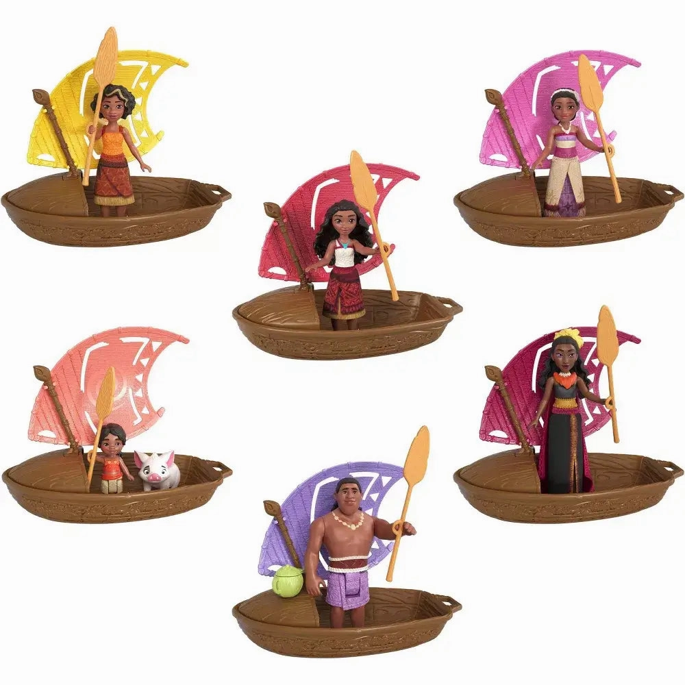 Mattel Toys Disney Moana 2 Wayfinder Wonders with Surprise Small Doll, Canoe & Accessory