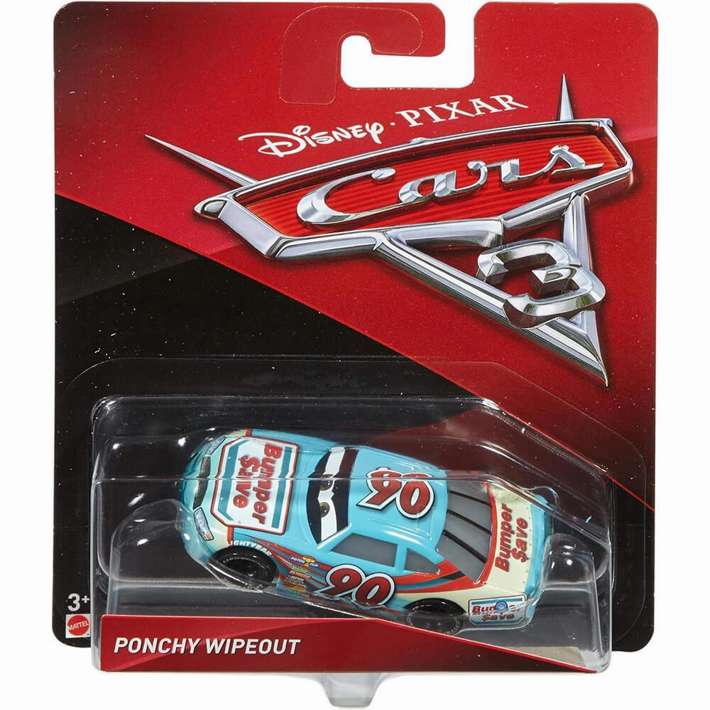 Mattel Toys Disney Pixar Cars Ponchy Wipeout 1:55 Scale Diecast Vehicle