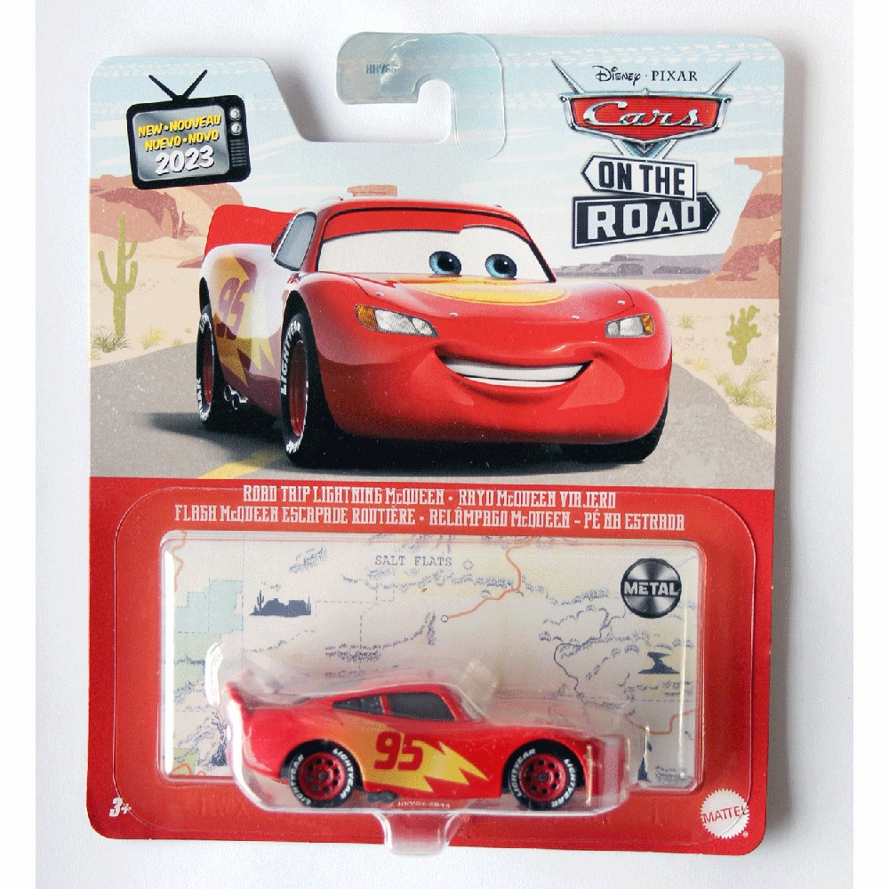 Mattel Toys Disney Pixar Cars Road Trip Lightning McQueen Vehicle