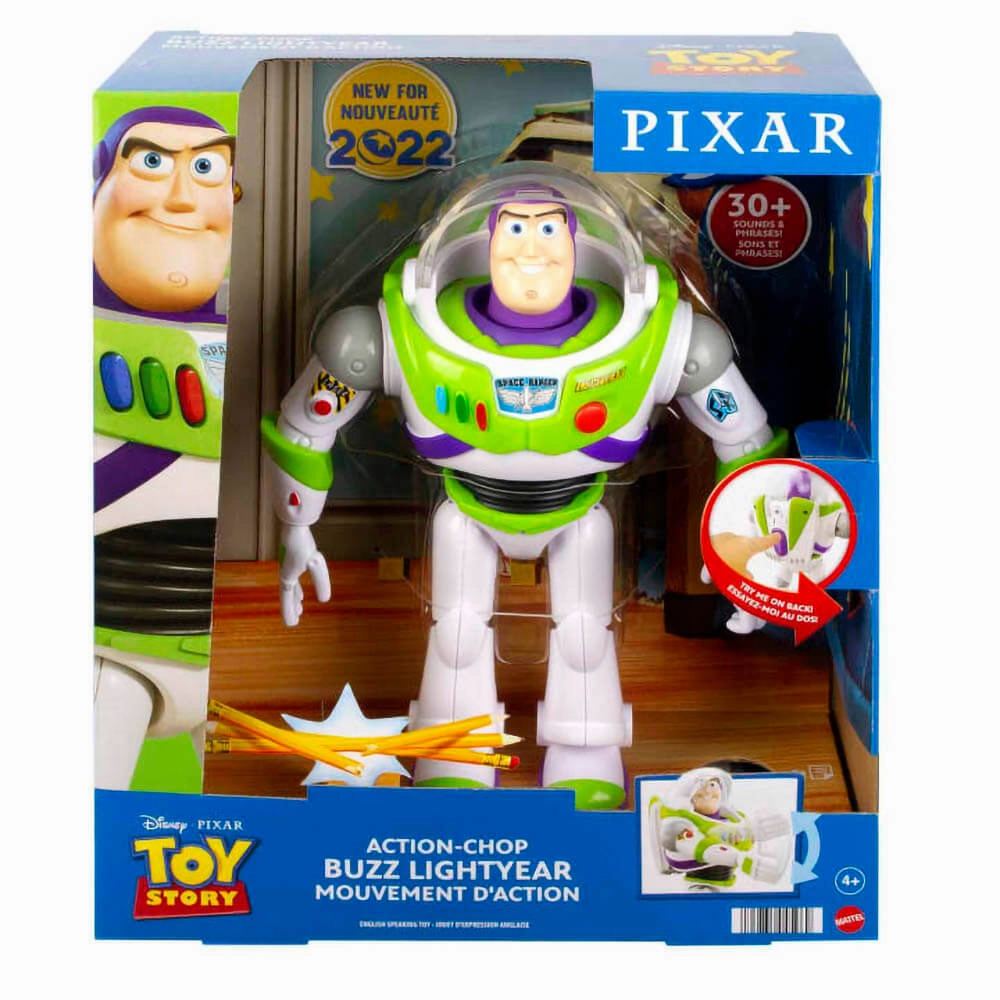 Mattel Toys Disney Pixar Toy Story Action Chop Buzz 12 in Scale Figure