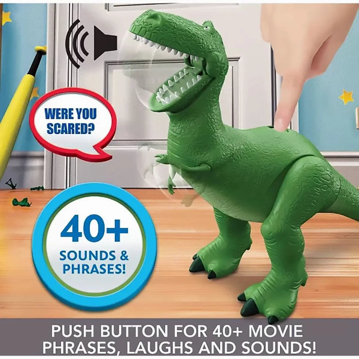 Mattel Toys Disney Pixar Toy Story Roarin' Laughs Rex Action Figure