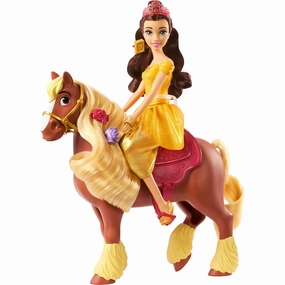 Mattel Toys Disney Princess Belle and Philippe Playset