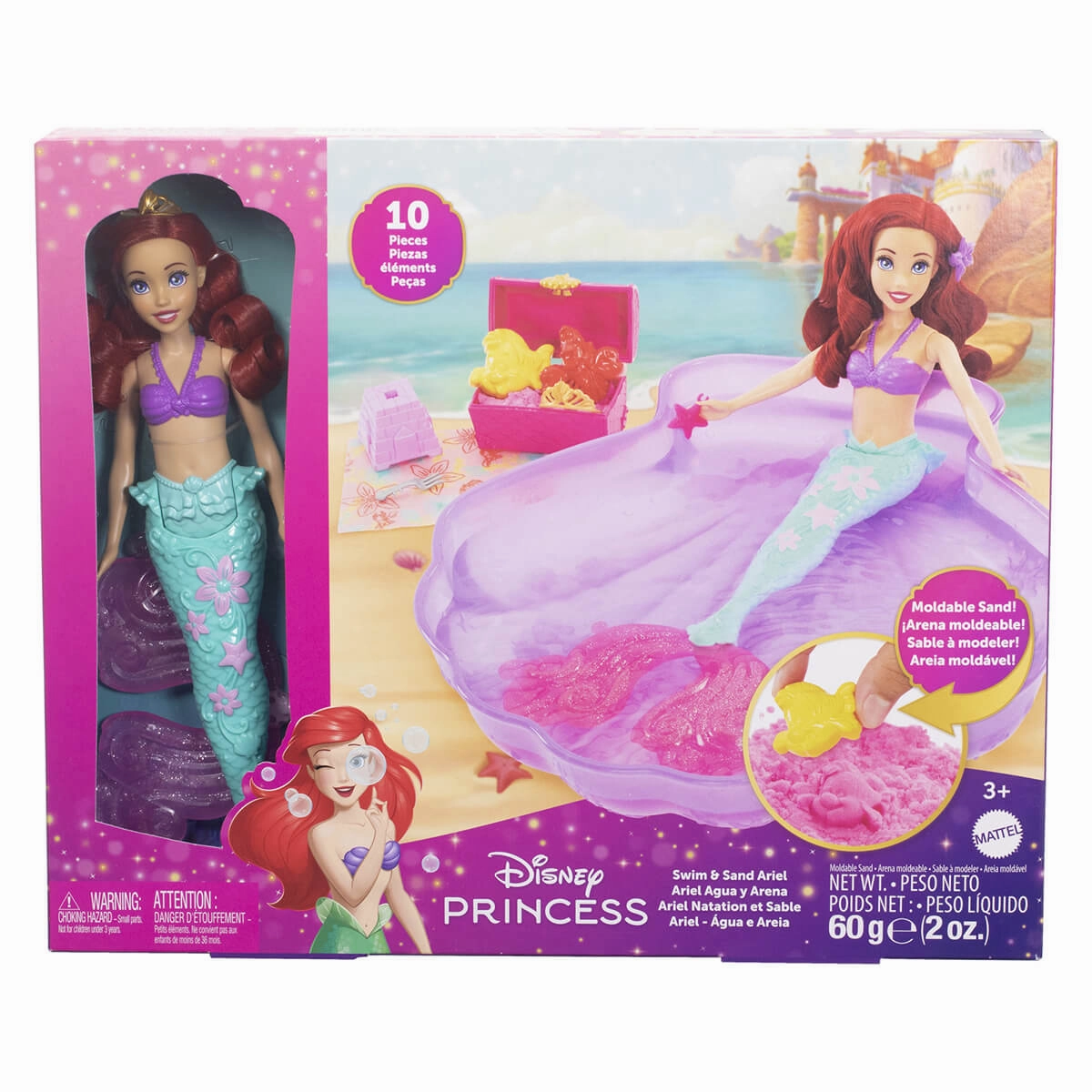 Mattel Toys Disney Princess Sand and Swim Ariel Fashion Doll Playset