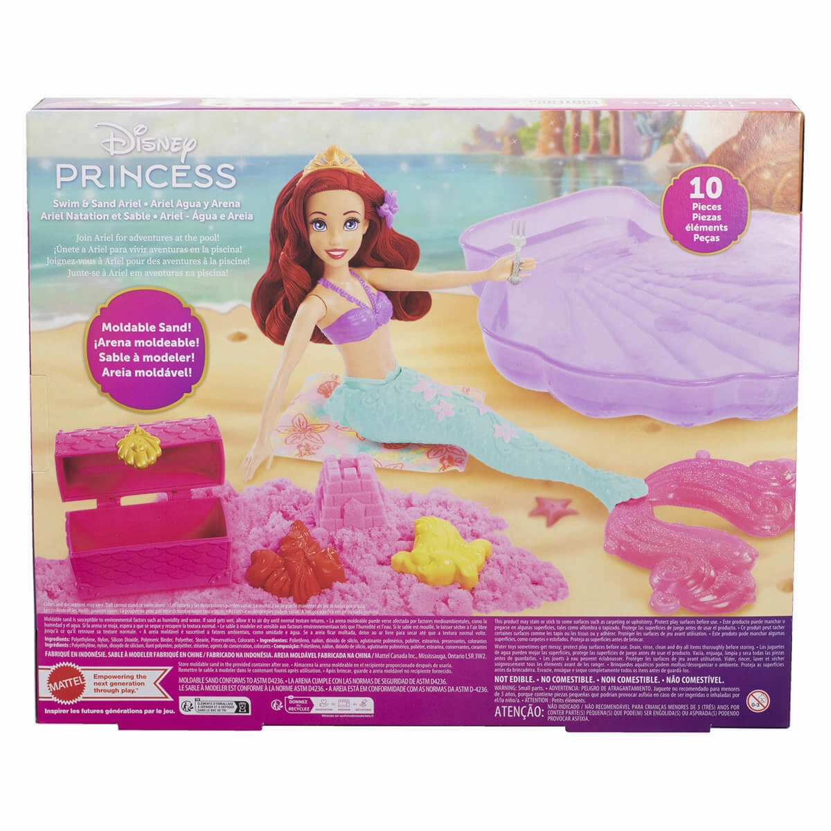 Mattel Toys Disney Princess Sand and Swim Ariel Fashion Doll Playset