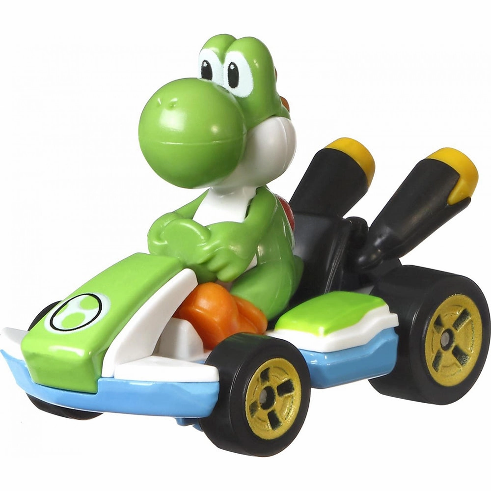 Mattel Toys Hot Wheel Mario Kart Yoshi Standard Kart