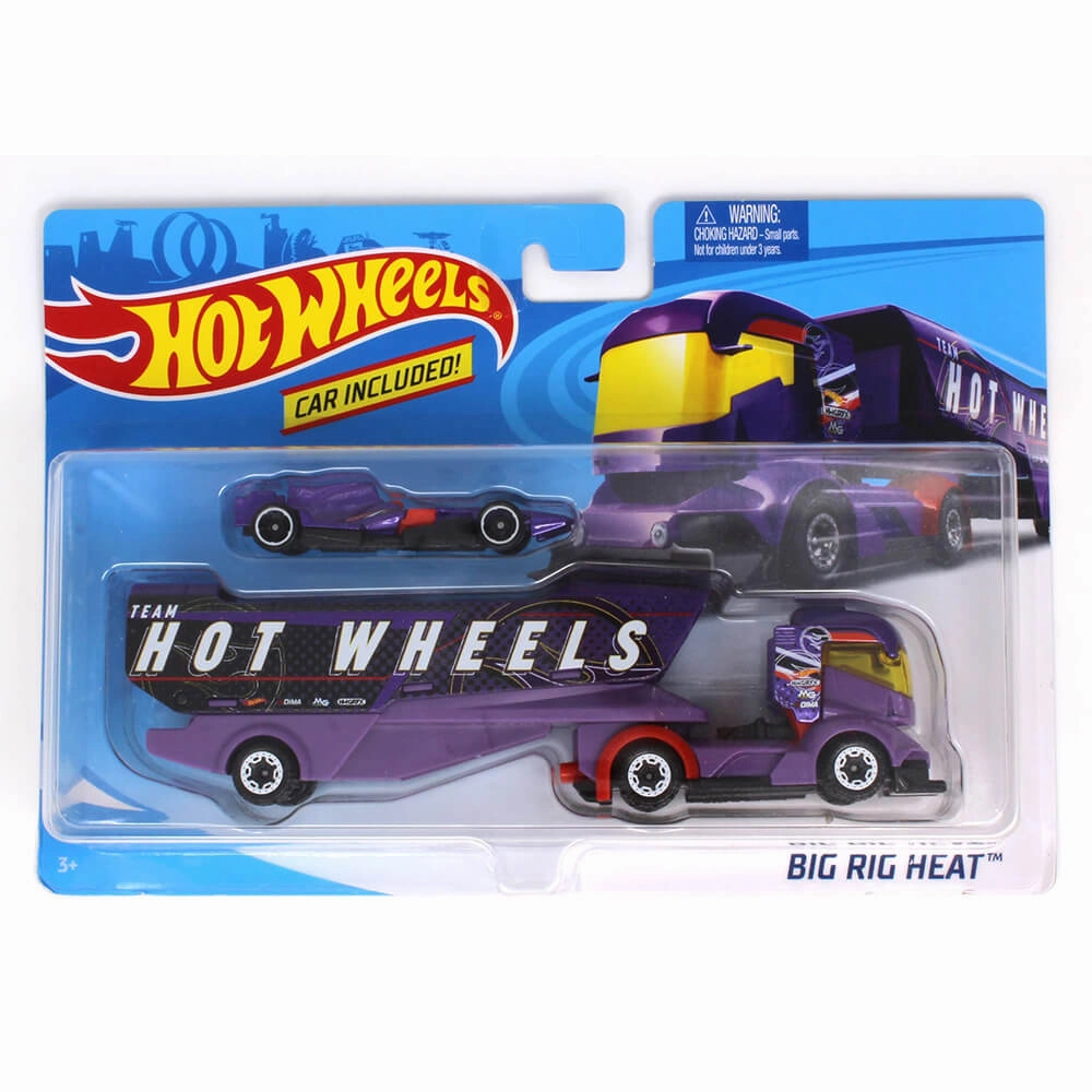 Mattel Toys Hot Wheel Super Rigs Big Rig Heat 1:64 Scale Diecast Vehicle Set