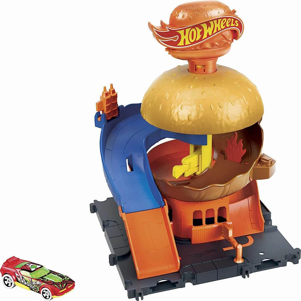 Mattel Toys Hot Wheels City Burger Blitz Playset