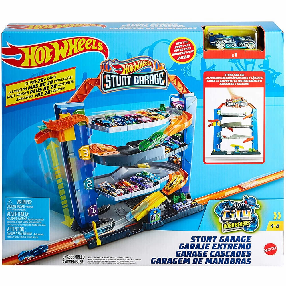 Mattel Toys Hot Wheels City Stunt Garage Play Set