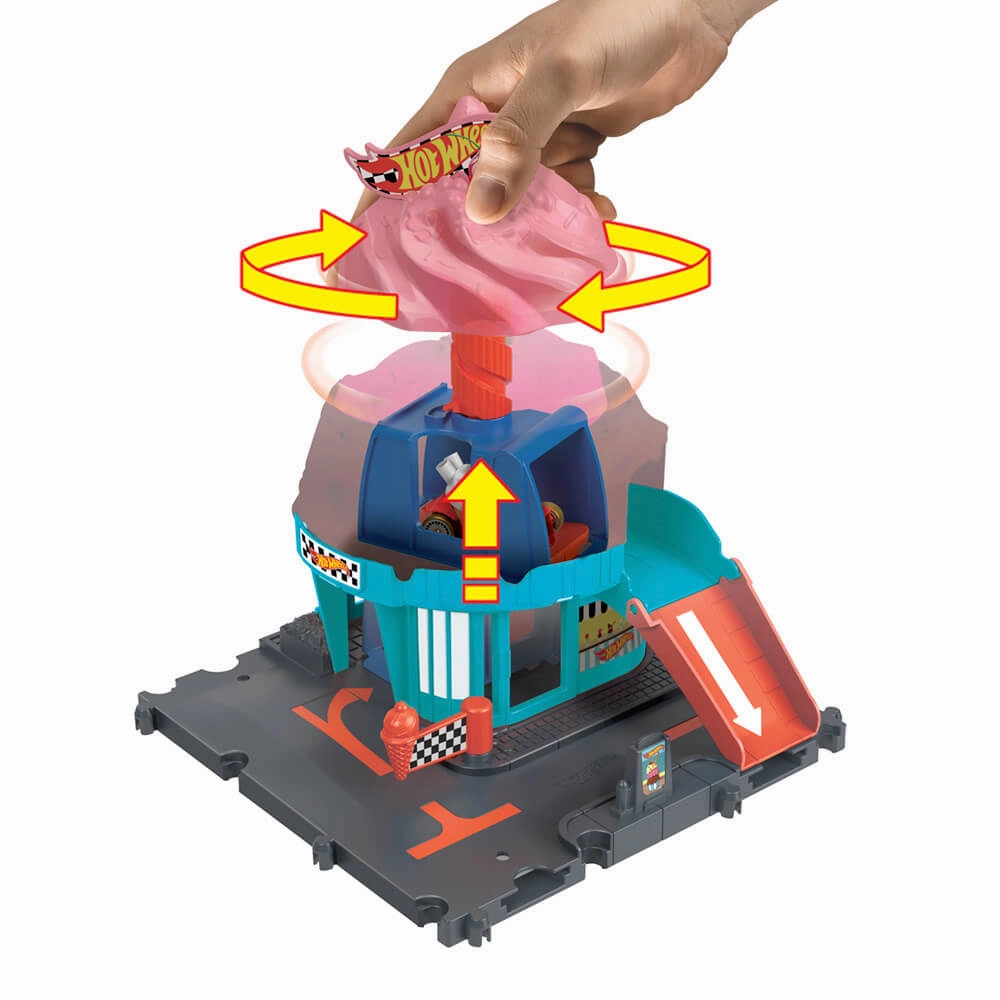 Mattel Toys Hot Wheels City Track Ice Cream Shop Playset