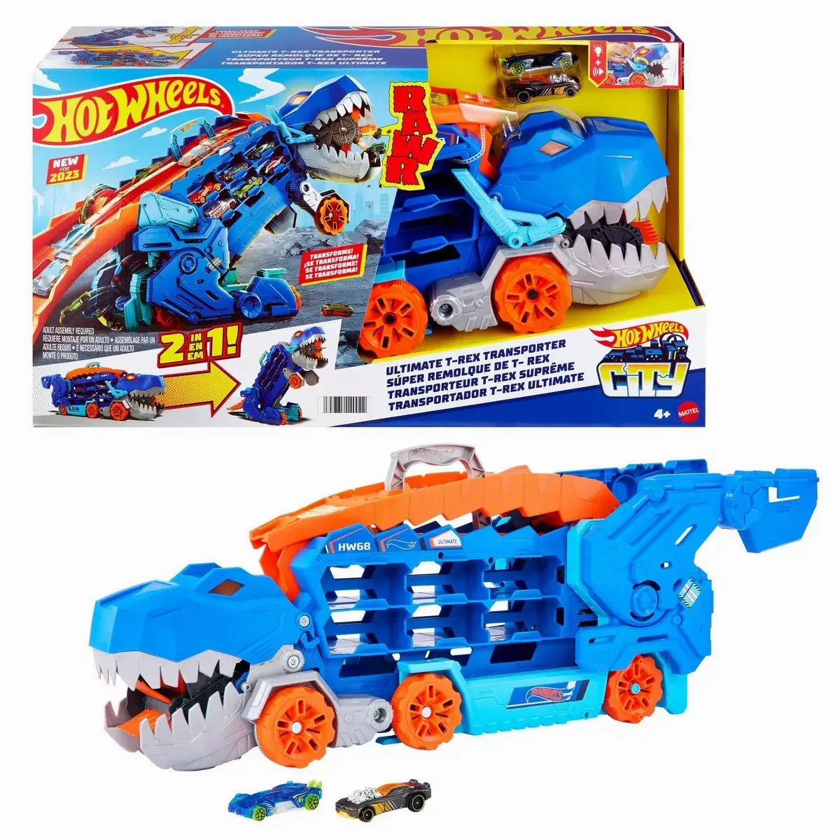 Mattel Toys Hot Wheels City Ultimate T-Rex Transporter