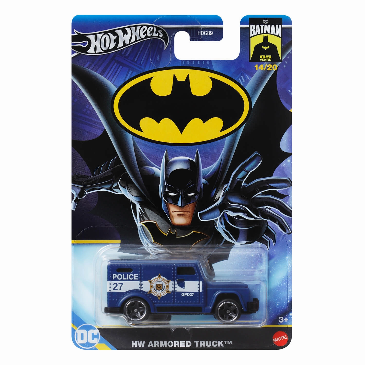 Mattel Toys Hot Wheels Gotham City PD Armored Truck 1:64 Scale Diecast Vehicle (14/20)